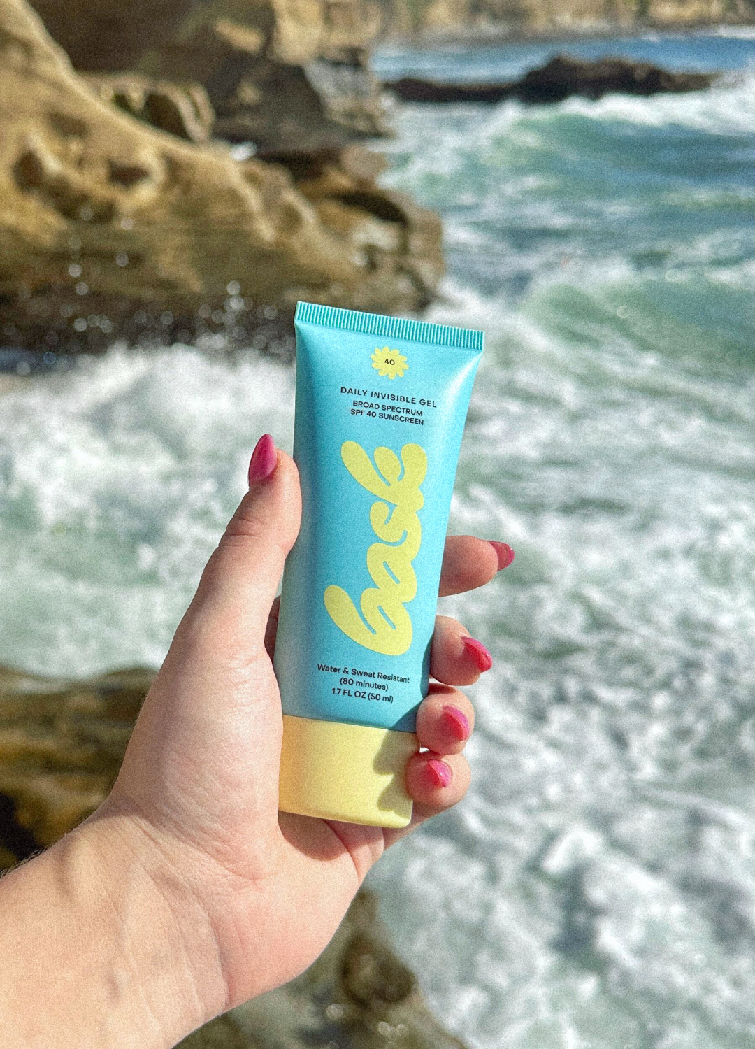 Bask SPF 40 Daily Invisible Gel Face Sunscreen: Individual / 1.7 oz (50mL)