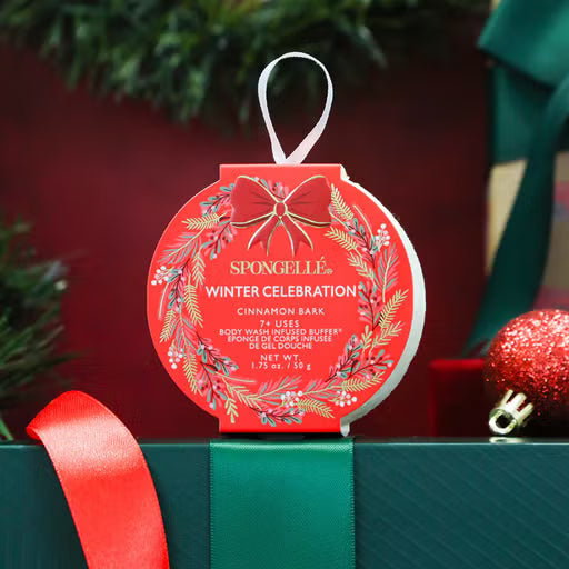 Spongelle Cinnamon Bark wreath Infused Buffer