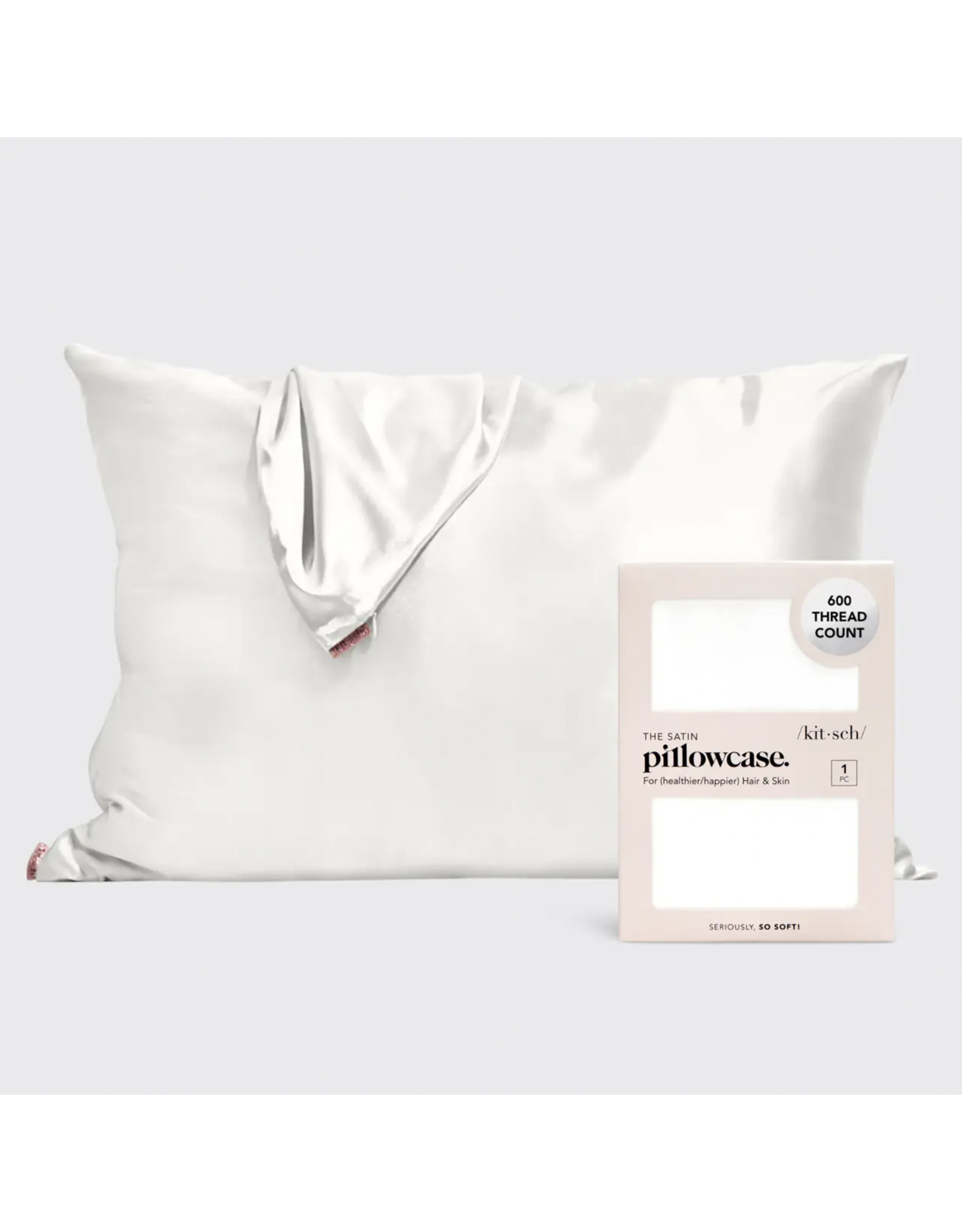 Satin Pillowcase in Ivory