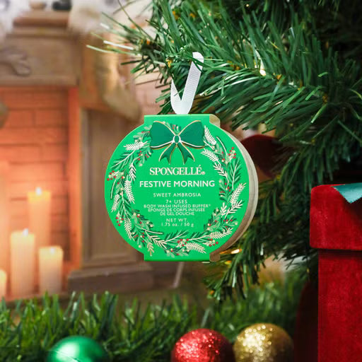 Spongelle Sweet Ambrosia Christmans Wreath Infused Buffer