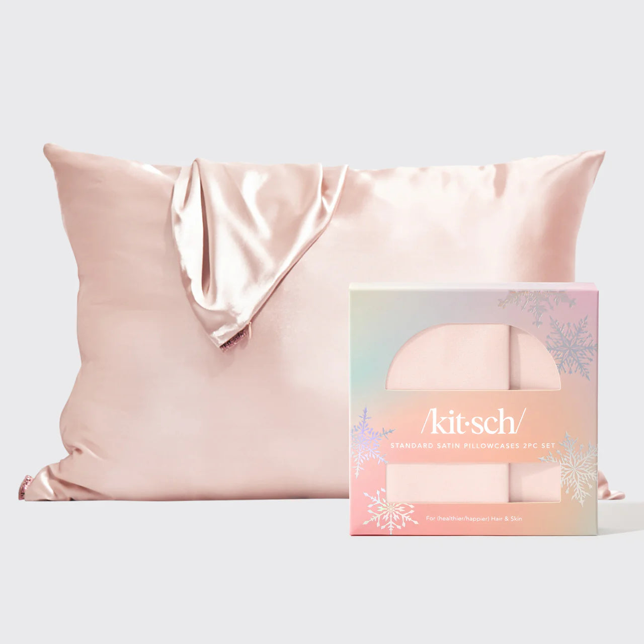 Limited Edition Blush Satin Pillowcases 2pc Set - Standard