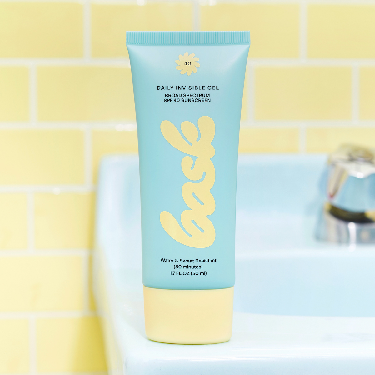 Bask SPF 40 Daily Invisible Gel Face Sunscreen: Individual / 1.7 oz (50mL)